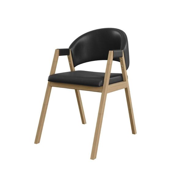 Cadeira Mesa De Jantar Suellen Estofada Reforçada - Balaqui Preto