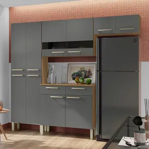 Cozinha Compacta Nala com 10 Portas, 2 Gavetas e 4 Prateleiras Kit`s Paraná n/a