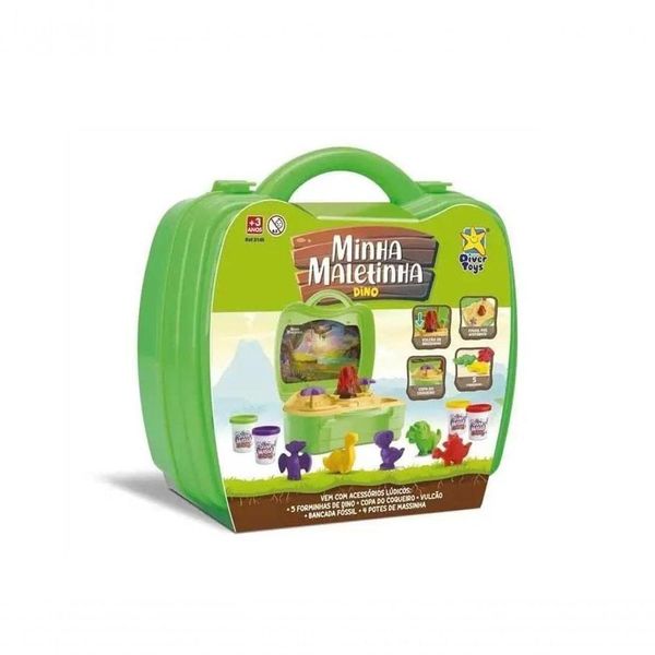 Playset Massinha de Modelar Minha Maletinha - Dino - Divertoys -