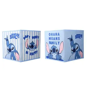 Cesto Organizador Dobrável 30X30cm Stitch Disney