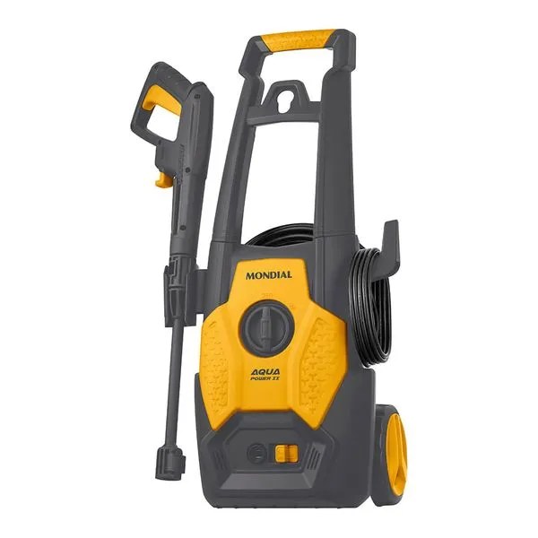 Lavadora de Alta Pressão Aqua Power II Mondial Cinza/Amarela 1500W - LAP-02-GY 220V
