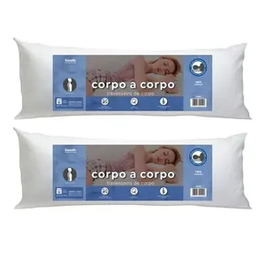 Travesseiro Sonolin Corpo a Corpo 135x50cm - 2 Unidades Branco