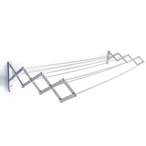 Varal Sanfonado Mor em Aço 6023 - 1,20 m Branco