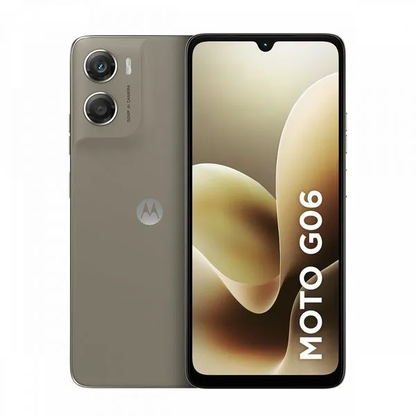 Smartphone Moto g06 4G Tela 6,9 Polegadas 256GB Câmera 50MP Motorola Bege / Bivolt