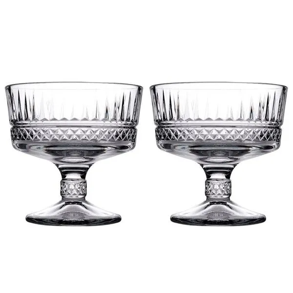 Conjunto de Taças para Sobremesa Pasabahce Elysia em Vidro 250ml 2 Peças Transparente