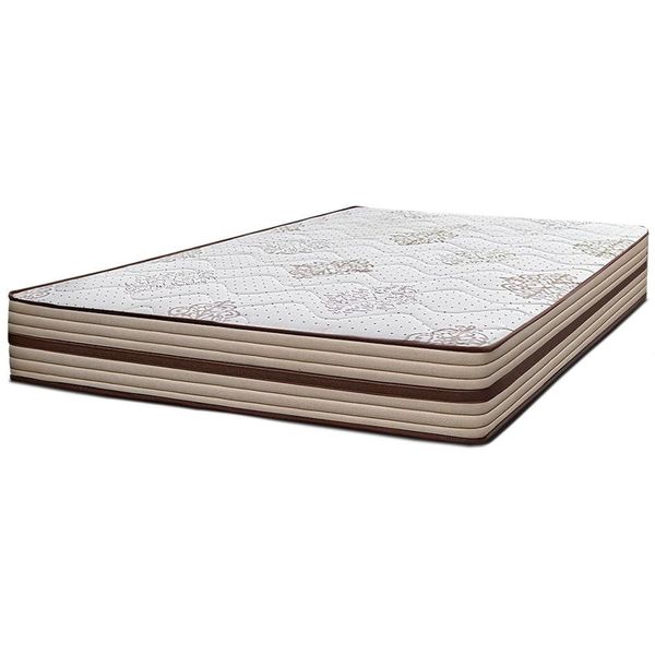 Colchão de Casal Cama InBox Livity com Molas Ensacadas e Espuma D26 Bege
