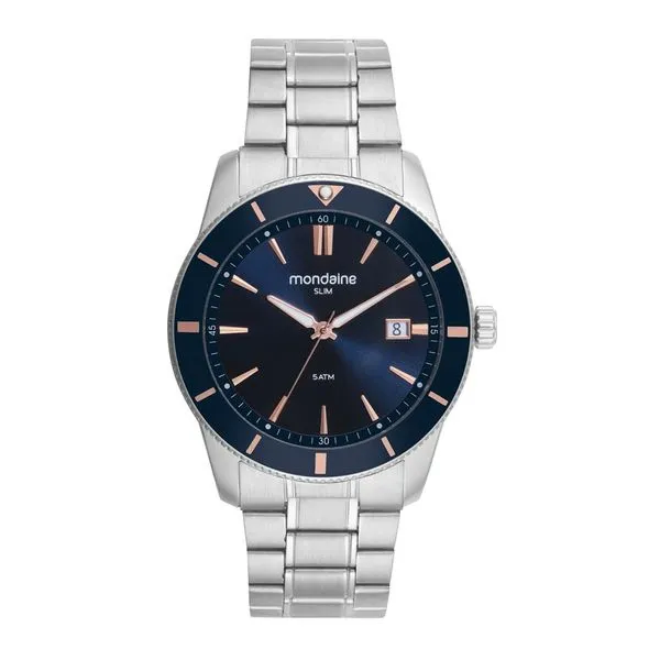 Relogio Mondaine Masculino Ref: 32947g0mvne1 Casual Prateado