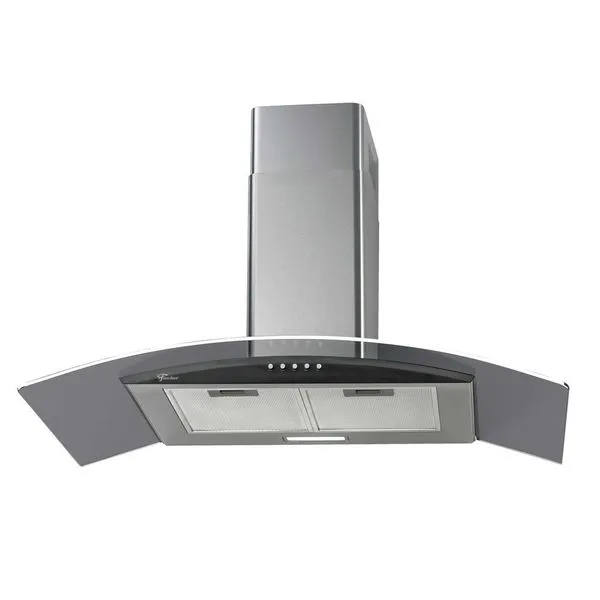 Coifa de Parede Fischer Fit 90cm Vidro 28019 Inox / 110V
