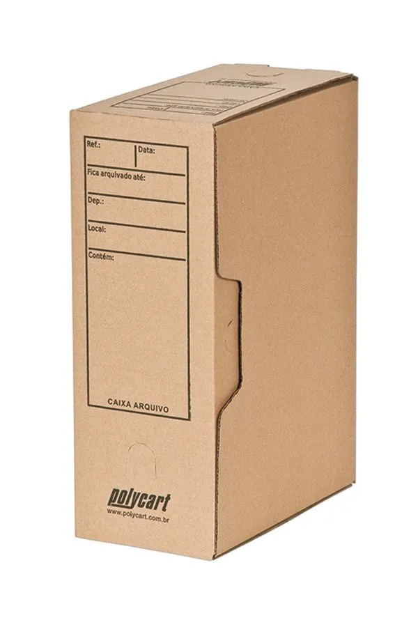 Caixa Arquivo Morto Polycart Papelão 240x360x140mm
