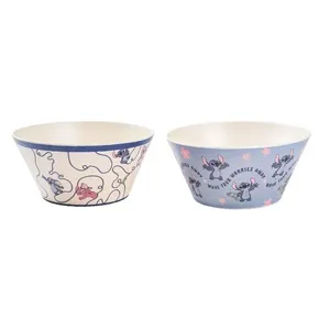Bowl 750ml Fibra Bambu Stitch Sortido
