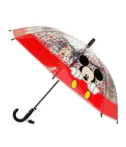 Guarda Chuva Infantil Transparente Mickey Disney