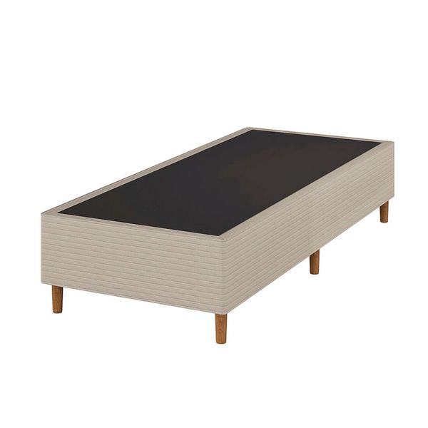 Base Box Queen Size Umaflex Milão Bipartida com Revestimento em Malha 26x78x198cm Bege Bege