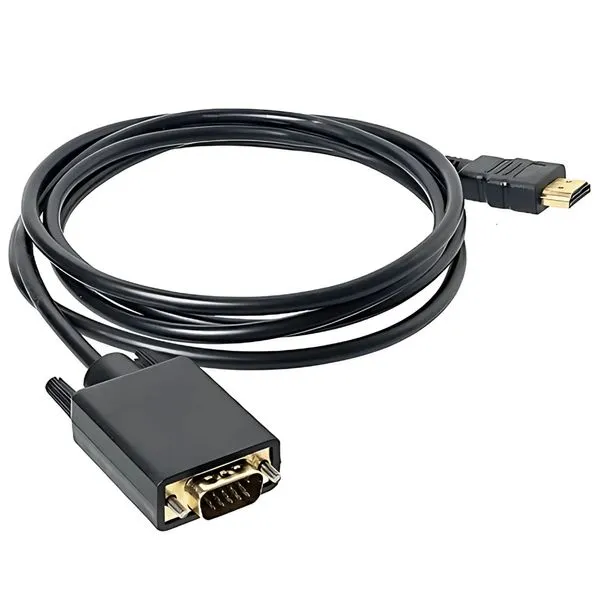 Cabo Conversor HDMI para VGA 1.80 Cabo Metros Cor Preto