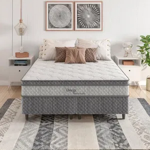 Cama Box Queen Size Herval Ômega Pillow Top e Molas Ensacadas n/a