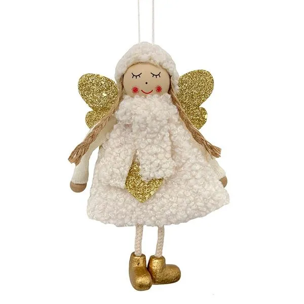 Enfeite Fadinha 15,5cm Cazza Dourada