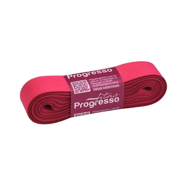 Fita de Gorgurão Progresso GP Nº05 22mm Peça com 10m Rosa Cítrico 279