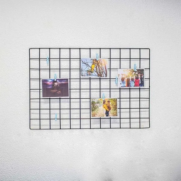Mural de Fotos Metaltru em Metal Quadrado Preto