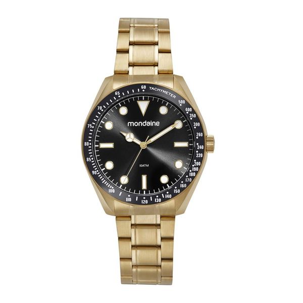 Relogio Mondaine Masculino Ref:32735gpmvda3 Casual Aço Dourado