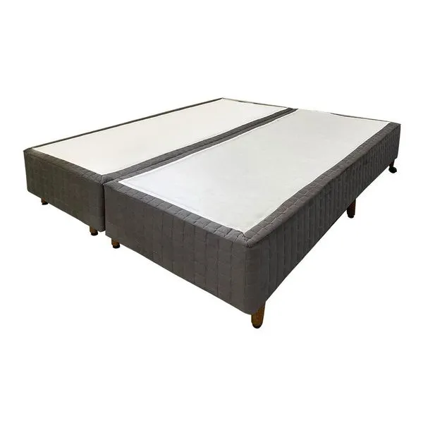 Base para Cama Box Queen New Tecnopedic Bipartido 158x198 Castor Cinza