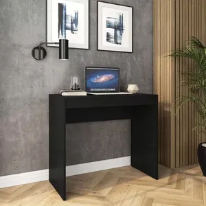 Escrivaninha Liberdade 1 Gaveta MDP Compacta Pintura UV Corrediças Metálicas Politorno Preto