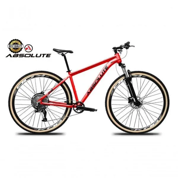 Bicicleta Aro 29 Nero 5 Peças Inteira Absolute 12v Freio Hidráulico Garfo Com Trava K7 11-52d Vermelho 21