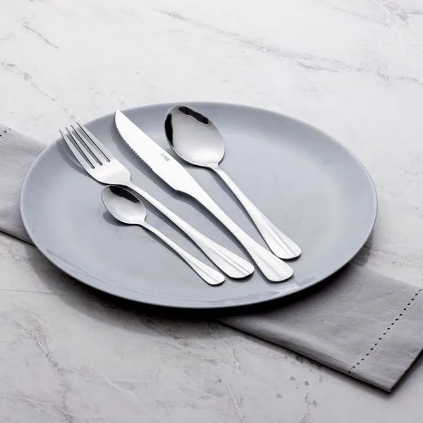 01 Faqueiro com 24 Peças Lyor em Aço Inox Positano Inox