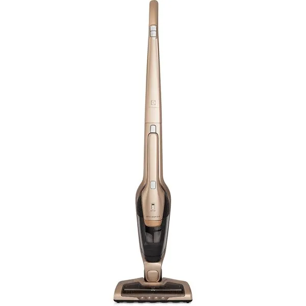 Aspirador de Pó Vertical Sem Fio Electrolux Ergorapido 2 em 1 Bocal Pet até 45 min Dourado (ERG26) Bivolt