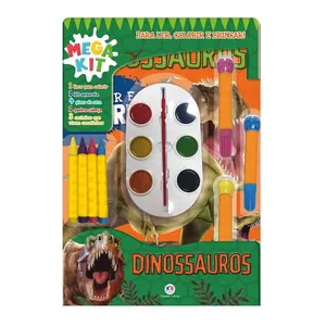 Megakit Livro para Ler e Colorir Ciranda Cultural Dinossauro