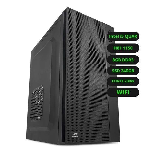 Computador Intel Core I5 Quarta Geração Ssd 240gb Ram 8gb Wifi