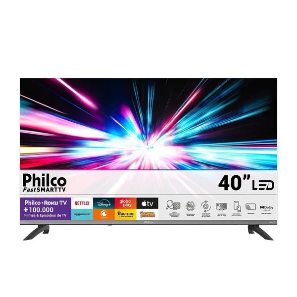 Smart TV 40" Full HD Philco P40CRA Roku TV HDR10
