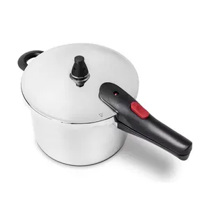 Panela de Pressão Ultra 6L Inox Fundo Triplo Antiaderente Indução Brinox Inox