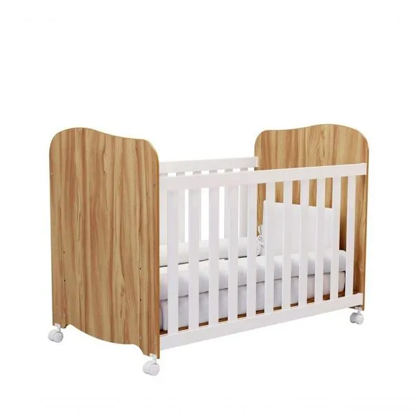 Berço Padrão Americano Uli - Moveis Peroba Amendoa-branco
