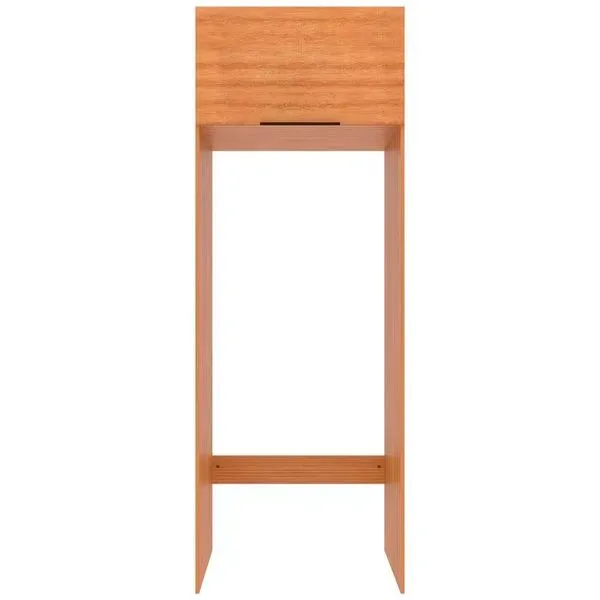 Armário de Geladeira Bartira Cristal MDP 15mm com 1 Porta e Lateral - 80cm de largura Lâmina Mel