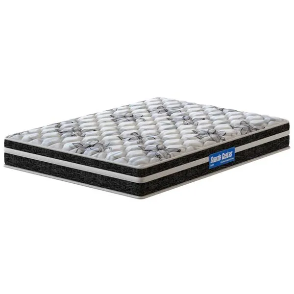 Colchão de Casal Guarda Costas Premium Hiper Firme 22x138x188cm Probel Branco e Preto