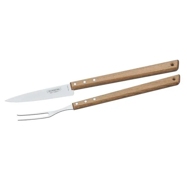 Jogo para Churrasco Tramontina 26499037 - 2 Peças Marrom