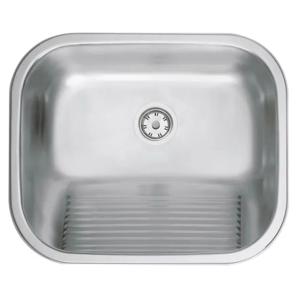 Tanque Tramontina Hera 34 L em Aço Inox Acetinado 50 x 40 cm com Válvula