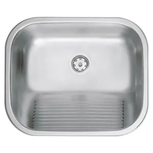 Tanque Tramontina Hera 34 L em Aço Inox Acetinado 50 x 40 cm com Válvula