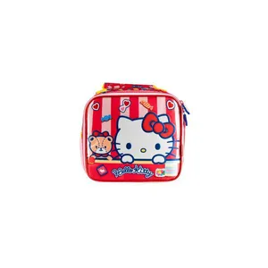 Lancheira Térmica Escolar Feminina Hello Kitty Vermelha U / Vermelho