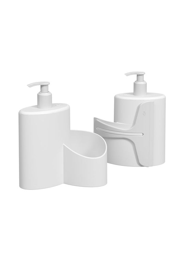 Dispenser de Detergente Coza Abraço em Plástico Branco 600ml