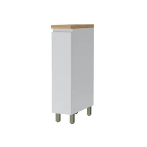 Balcão Porta Condimento Nesher Rainha com 1 Porta 20cm de Largura Branco com Nature