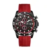 Relógio Luminoso de Pulso Militar Masculino tamanho unico / Preto vermelho