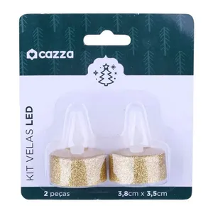 Kit Velas Led com 2 Unidades Cazza Sortido