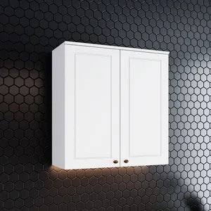 Armário Aéreo 2 Portas Americana Henn 80cm | Branco