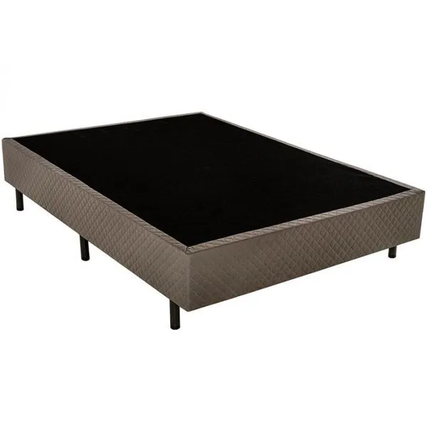 Base Box para Colchão de Casal Ilhéus 39x138x188cm Biflex Marrom