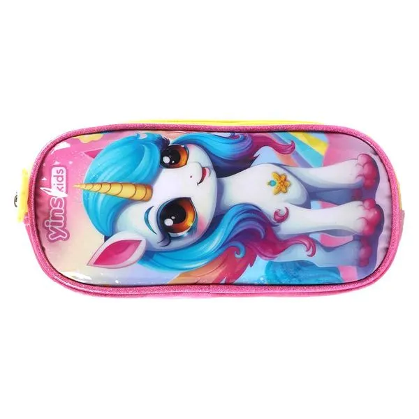Estojo Infantil Fem Unicórnio Angelical YS42476-ES - Yins