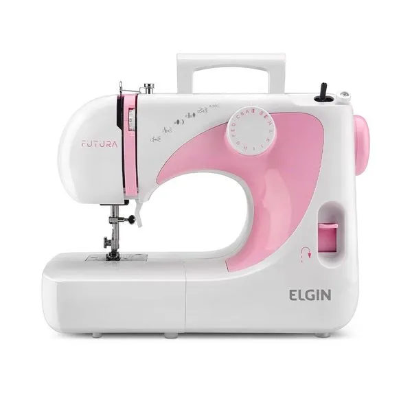 Máquina de Costura Elgin Manual Portátil Elétrica - 220V Doméstica