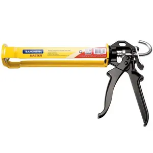 Pistola Aplicadora para Tubo de Silicone 9 Aço Especial Tramontina Amarelo