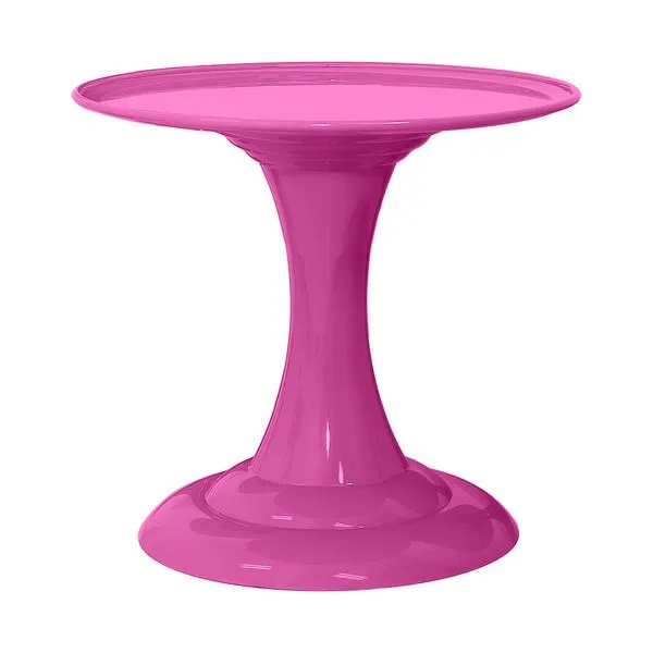 Boleira de Plástico Gaia Amalu Rosa 22x19,5cm Amalu