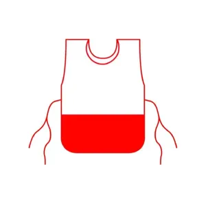 Avental Escolar Transparente Pupylex com Bolso Liso