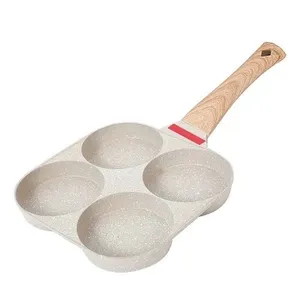 Frigideira de Ovo Antiaderente 4-Cup com Tampa Flip tamanho unico / Branco